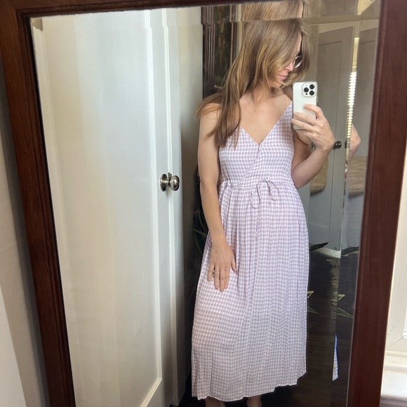 Christy Dawn Lincoln Dress In Lavender Gingham - Picture 5 of 13
